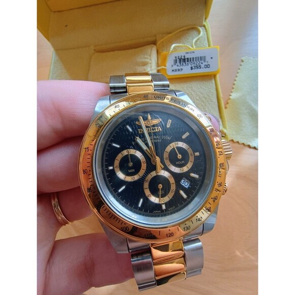 Men's Luxury Watch - Invicta Speedway Quartz Chronograph Black Dial 9224 New - Picture 10 of 16